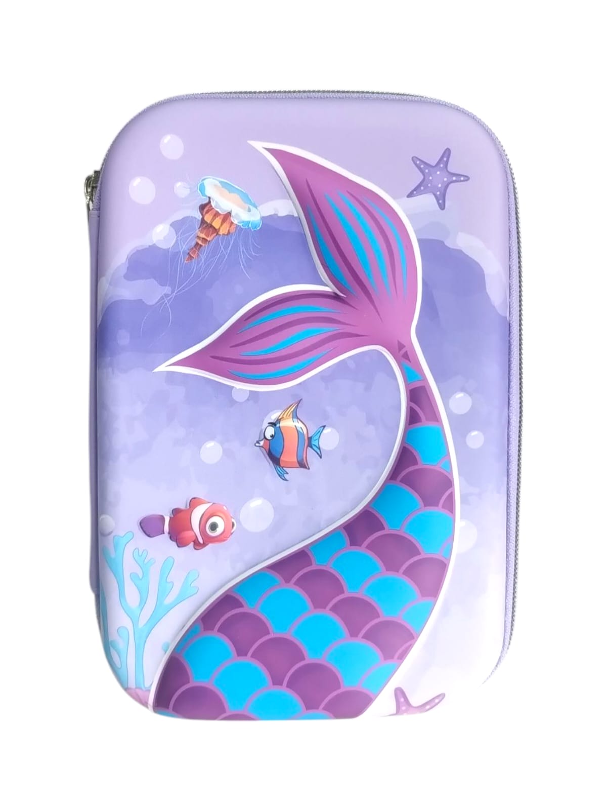 Cartuchera organizadora cola de sirena lila