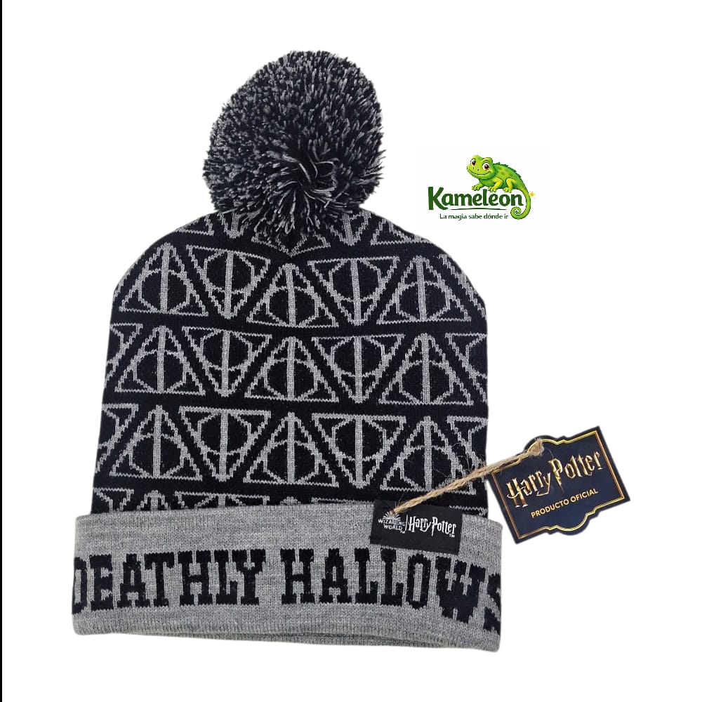 Gorro pompon harry potter reliquias 