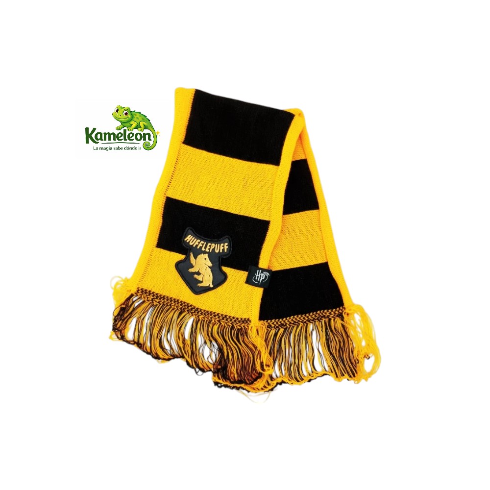 Bufanda harry potter rayada hufflepuff  