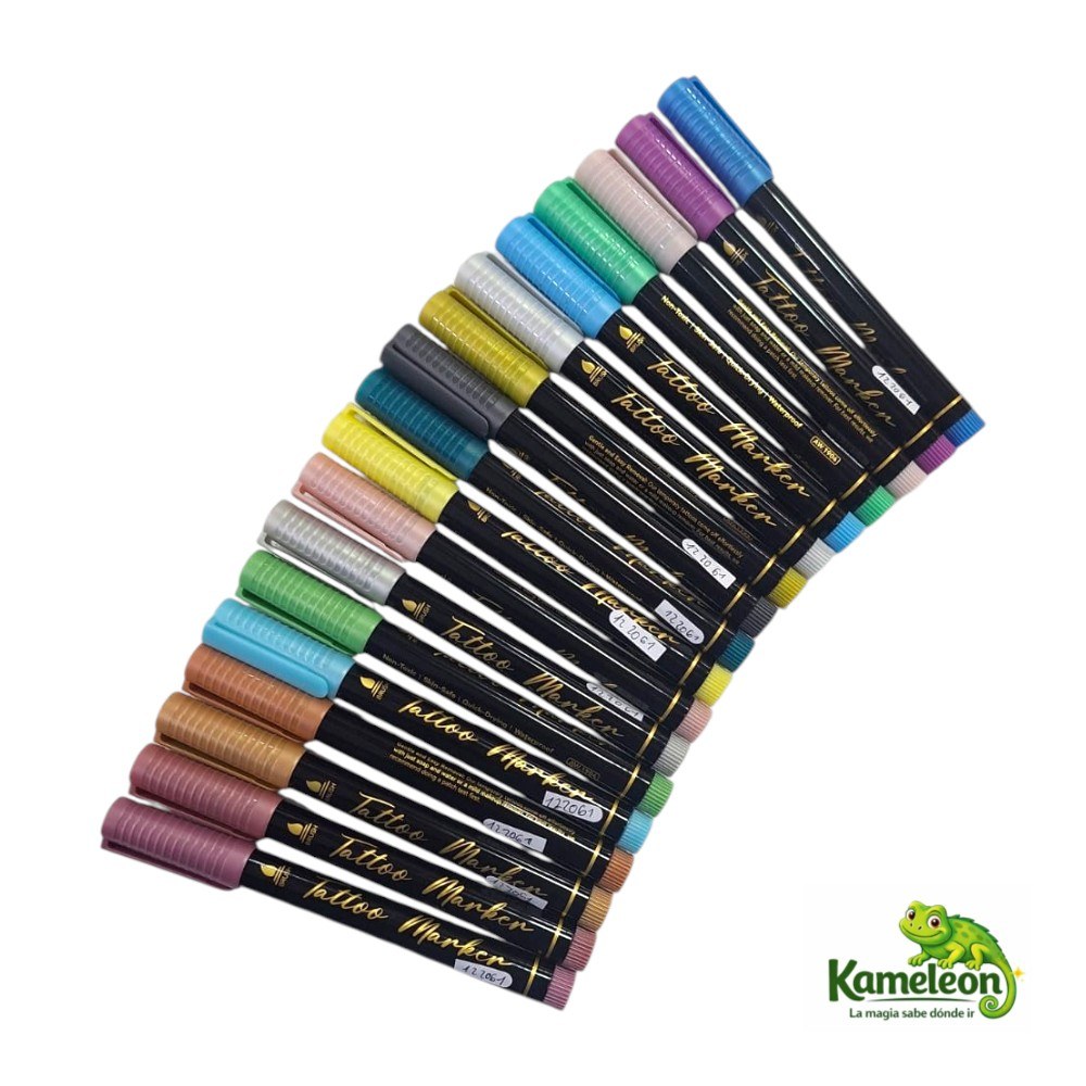 TATTOO MARKERS MARCADORES PARA TATUAJES TEMPORALES PUNTA PINCEL