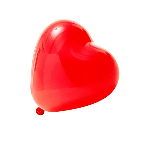 Globo star forma corazon rojo x 25u