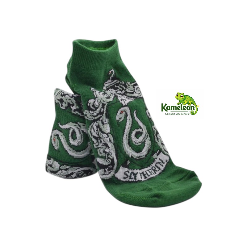 Medias cortas harry potter escudo slytherin