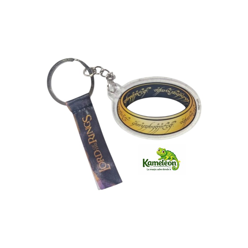 Llavero lord of the rings acrilico anillo 