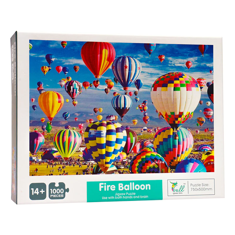 Puzzle fire ballon 1000 pz. 70cm x 50cm
