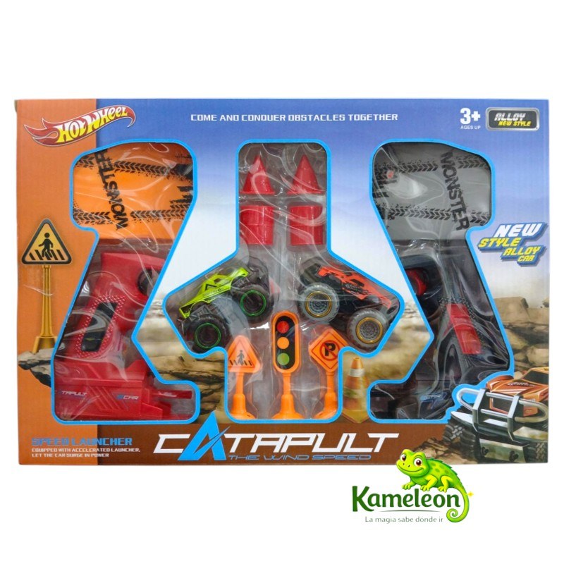 Lanza auto hot wheel  catapult