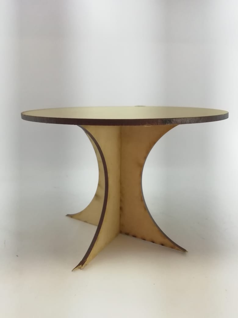 Mesa redonda madera f/facil