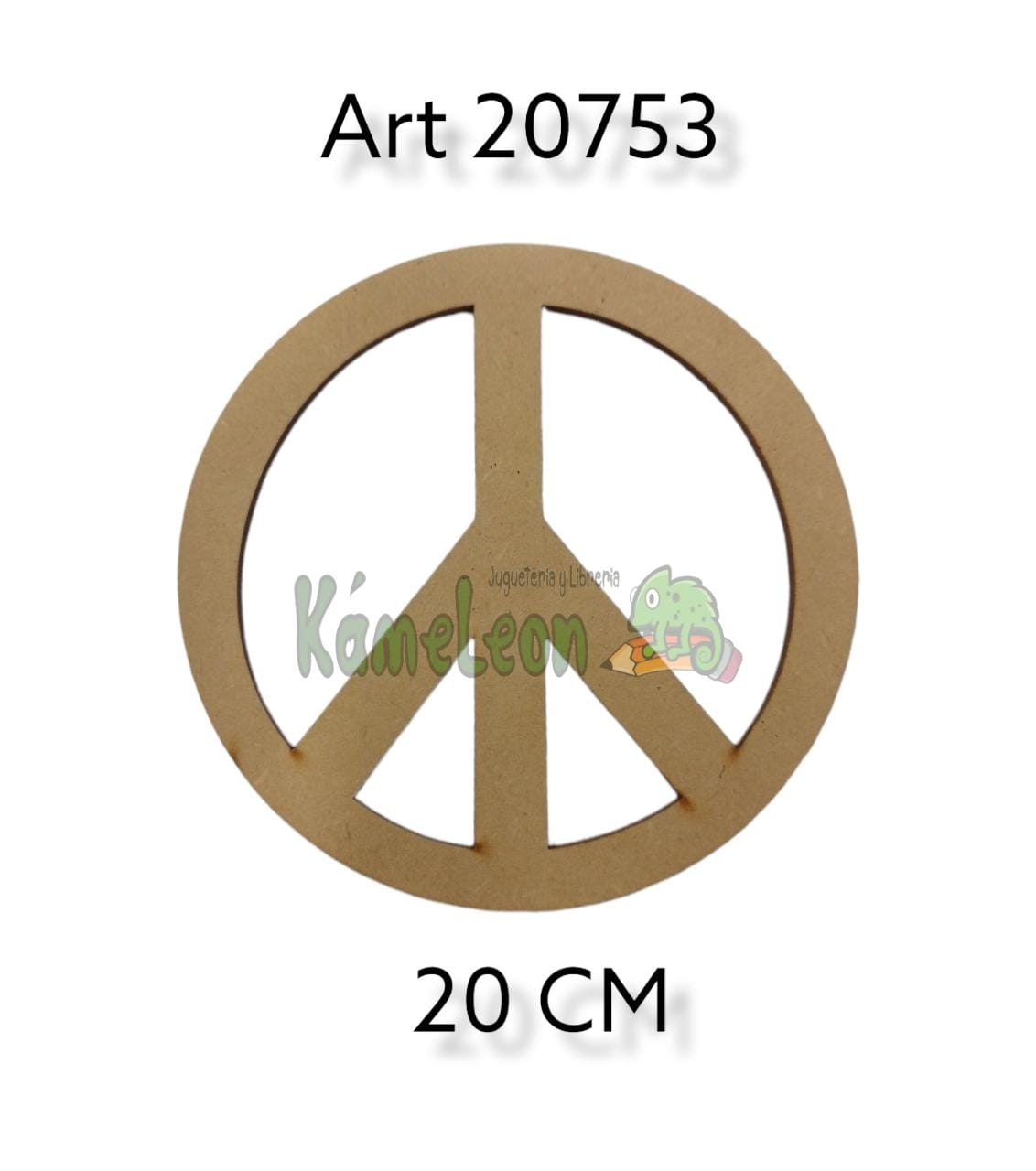 Figura simbolo paz 20 cm 