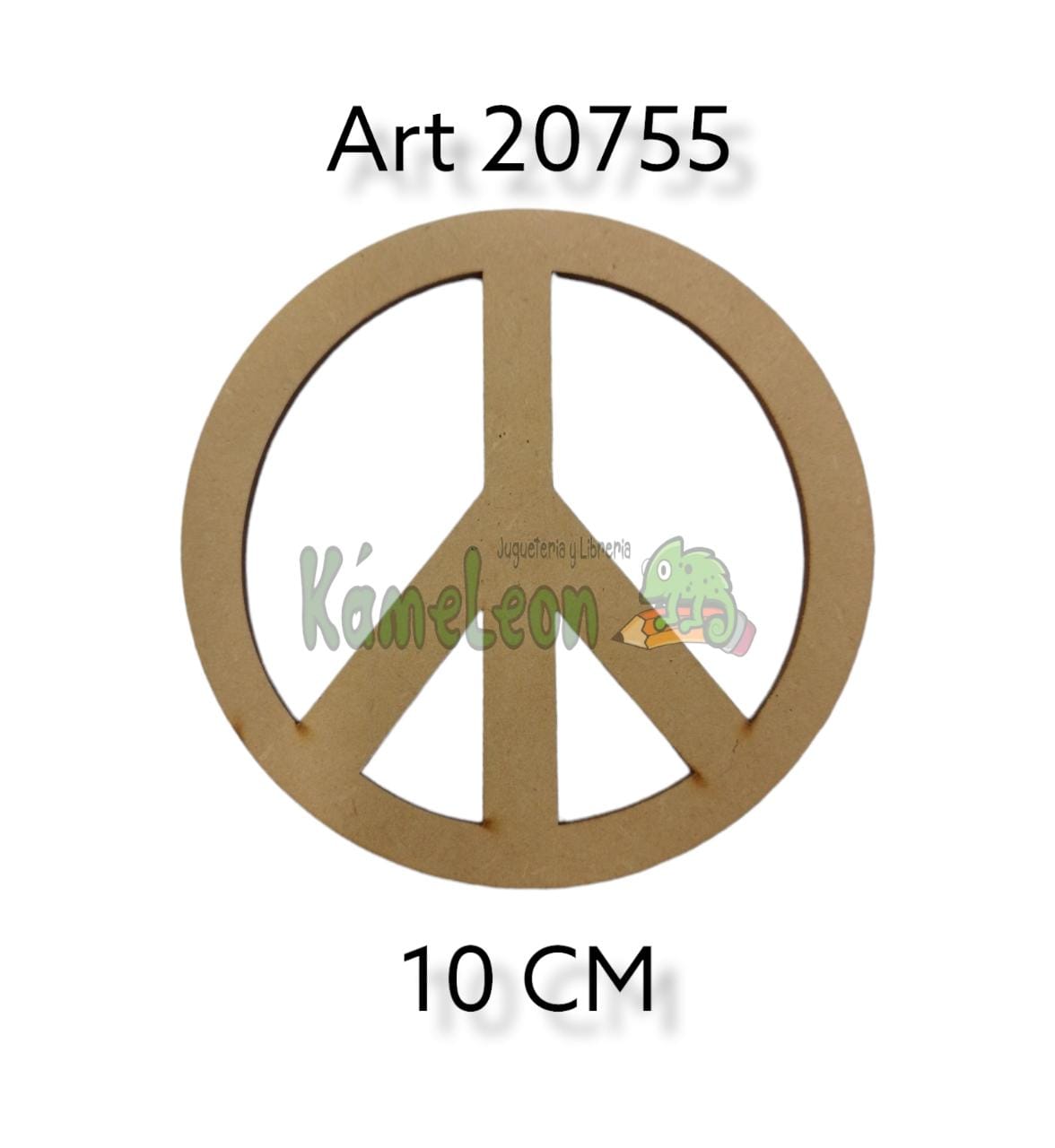 Figura simbolo paz 10 cm 