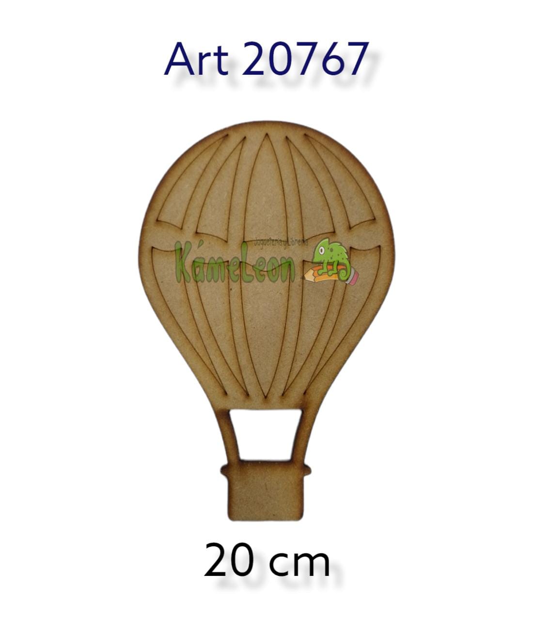 Figura globo aerostatico 20 cm 