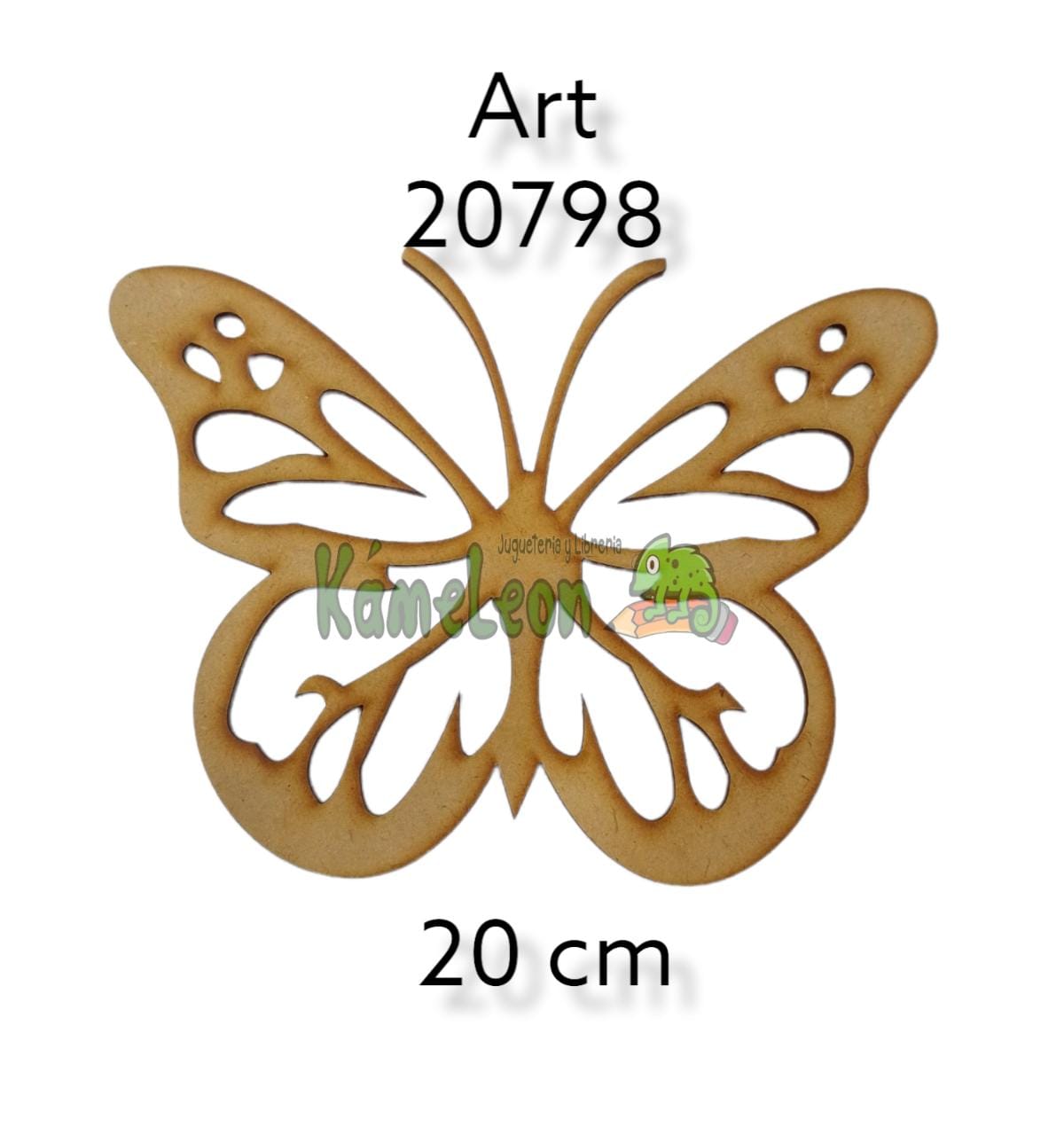 Figura mariposa redonda 20cm 
