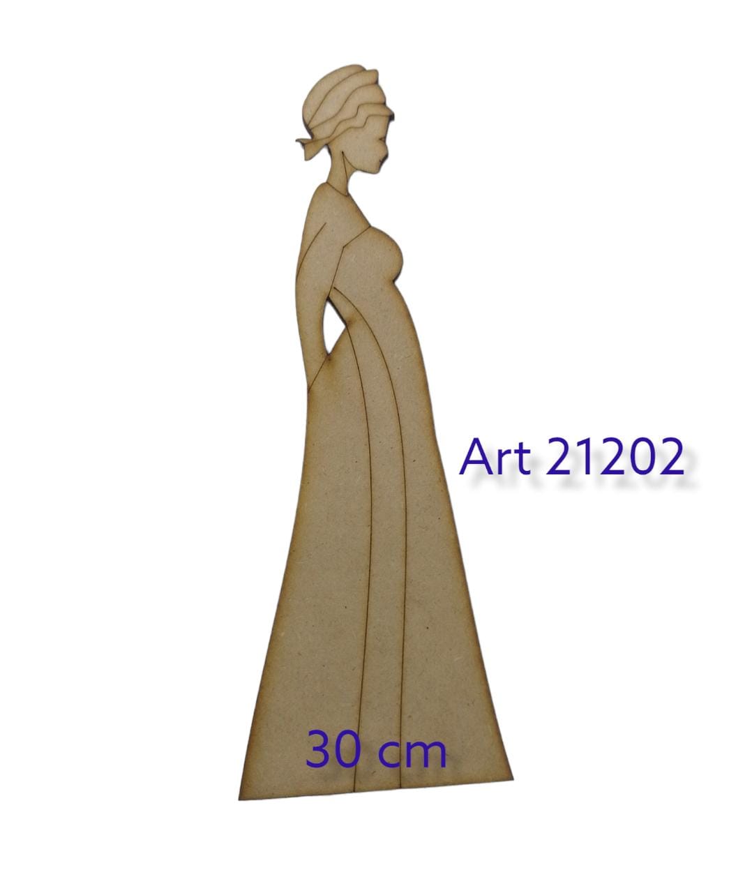 Figura de mujer africana con paÑuelo en la cabeza 30cm 