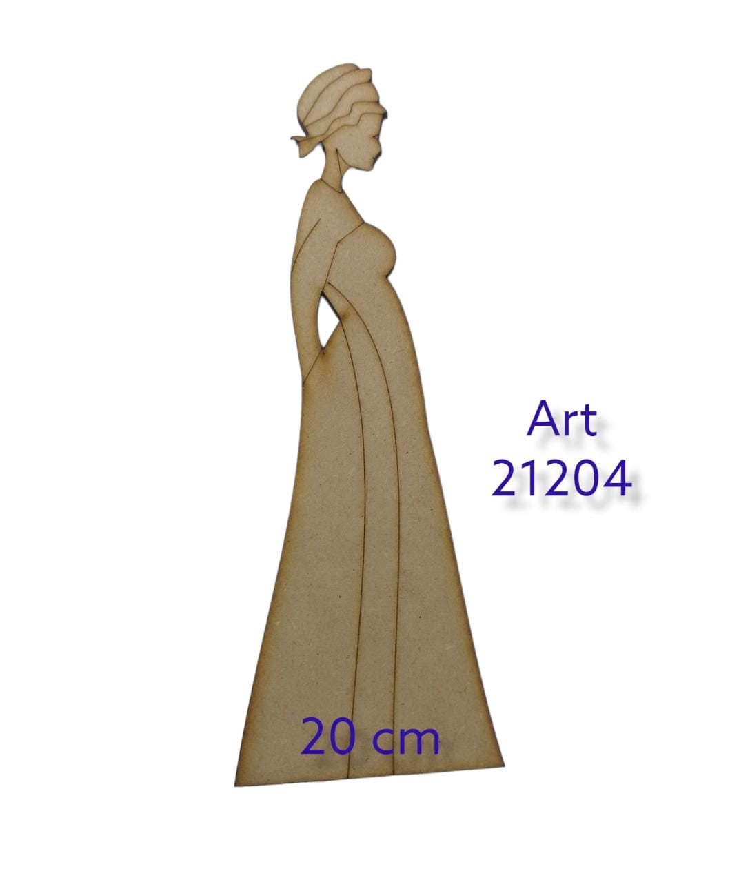 Figura de mujer africana con paÑuelo en la cabeza 20cm 