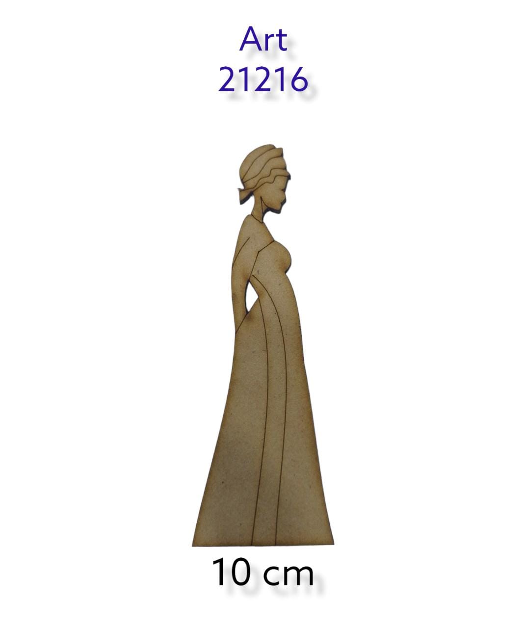 Figura de mujer africana con paÑuelo en la cabeza 10 cm 
