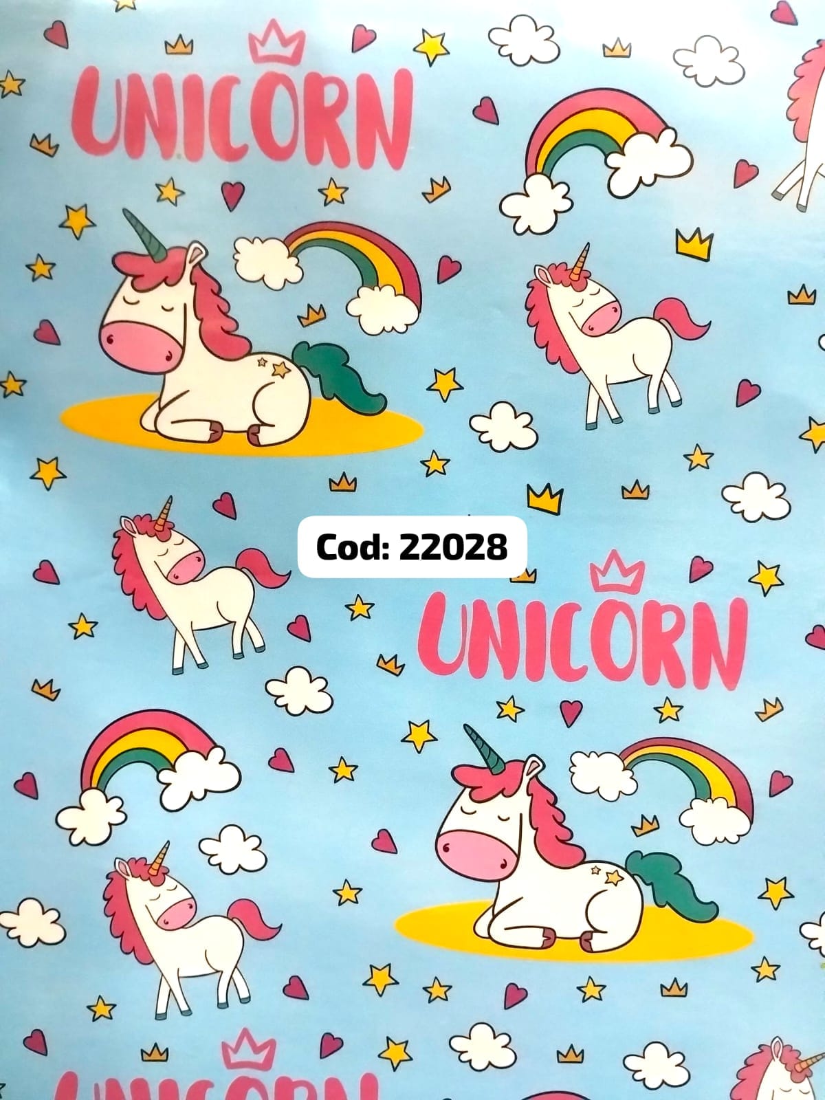 Papel de forrar unicornio 