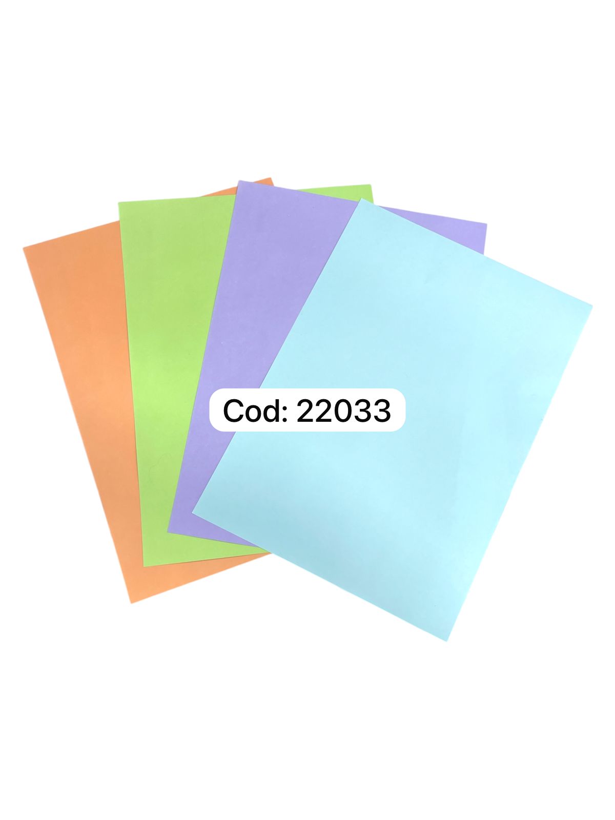 Resma a4 multicolor x 100 hojas de 80gs 