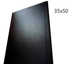 Carpeta fibracap fibra negra lomo 35 x 50 - 100813