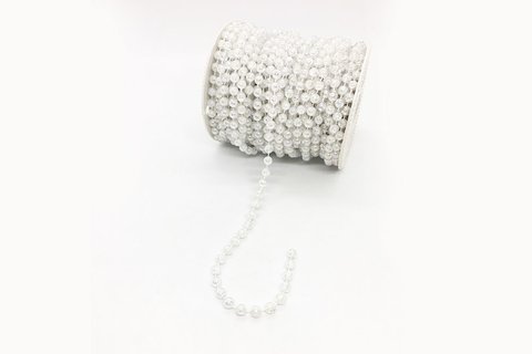 Carretel perlas blancas n6 x 15mts