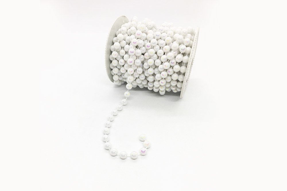 Carretel perlas blancas n8 x 15mts