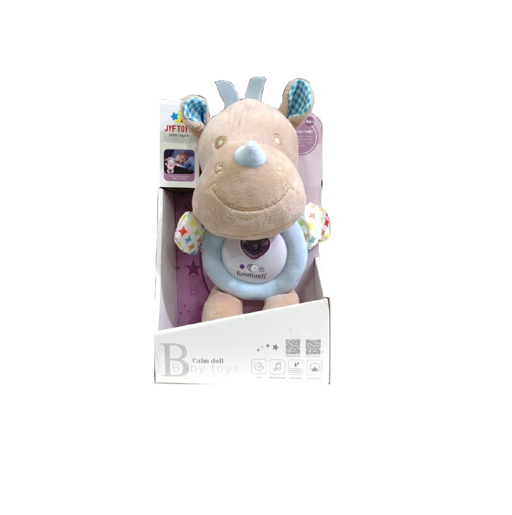 Peluche con sonido torito baby calm doll