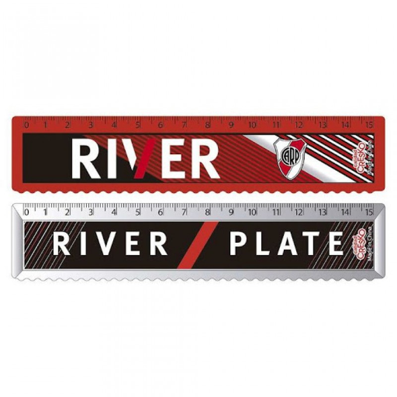 Regla x15cm river plate