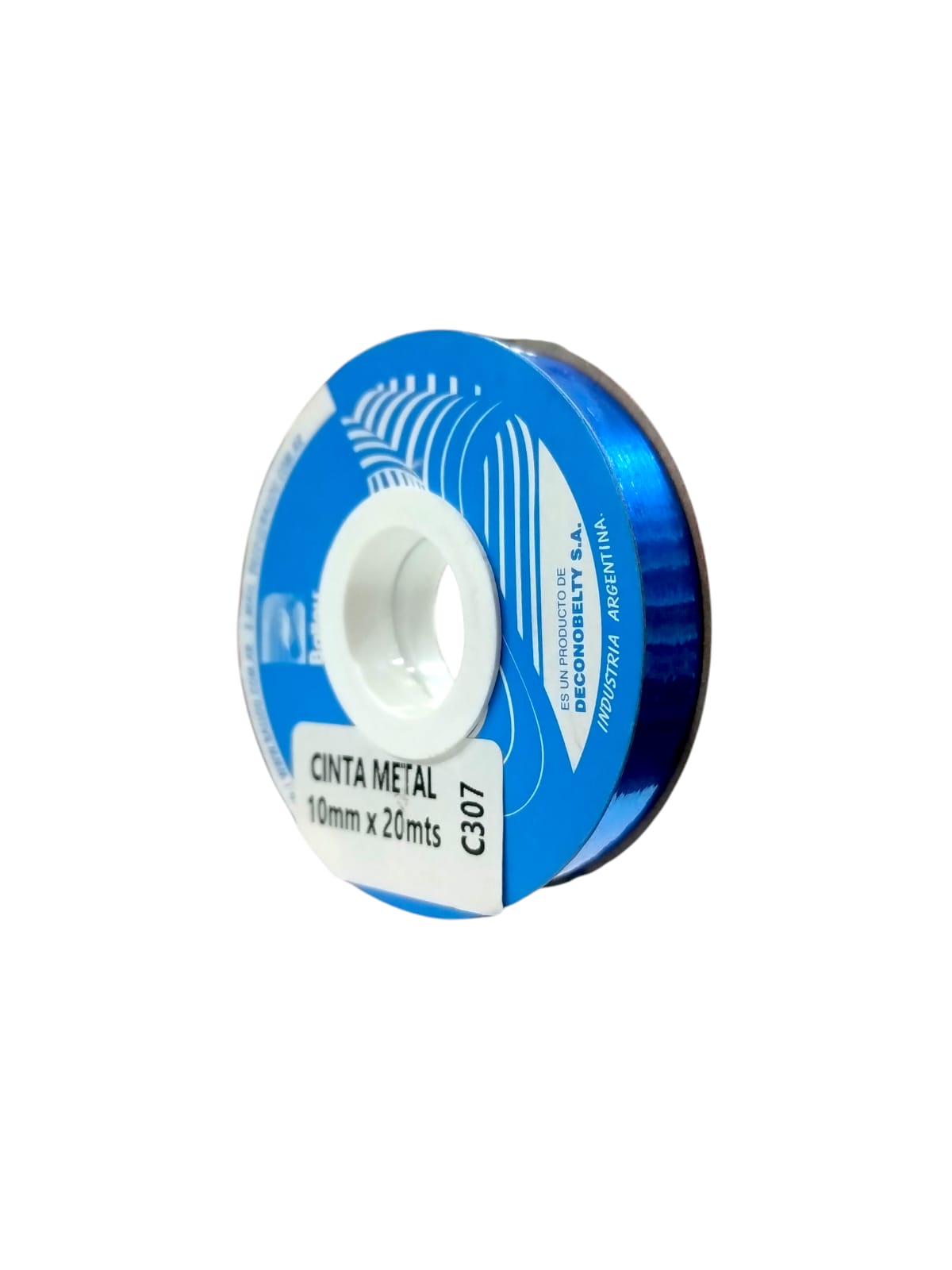 Cinta ballou metalizada azul