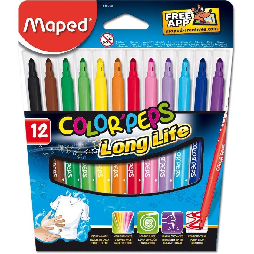 Marcadores color peps long life maped