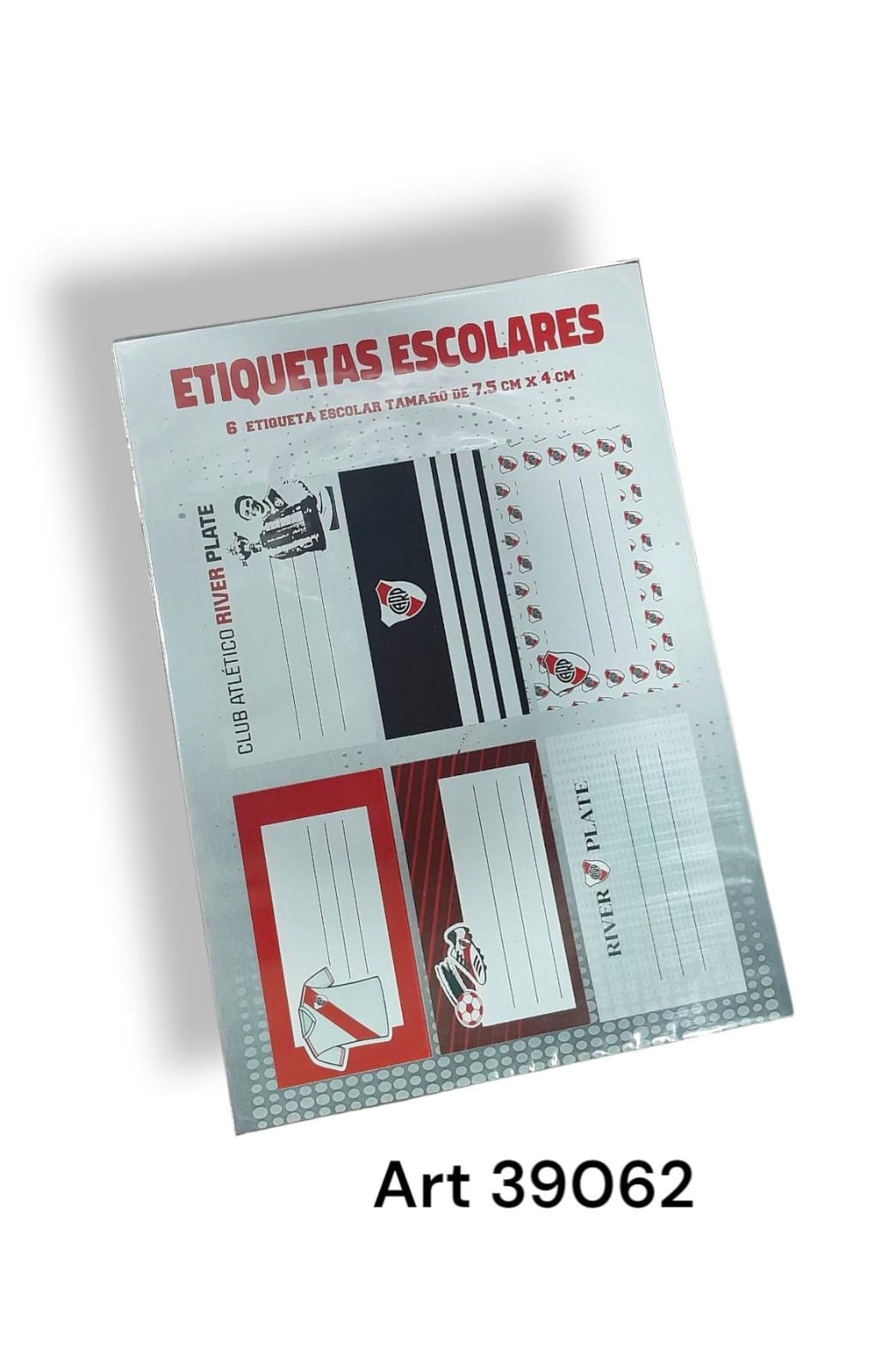 Etiquetas para cuaderno de river