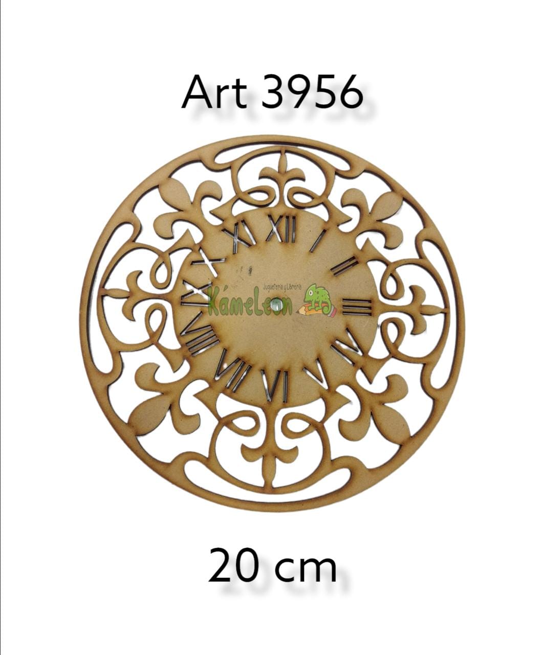 Reloj numeros romanos 20 cm 