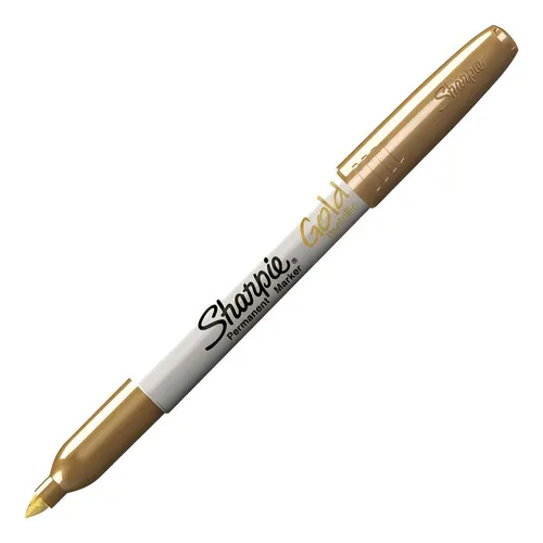 Marcador permanente sharpie oro fino