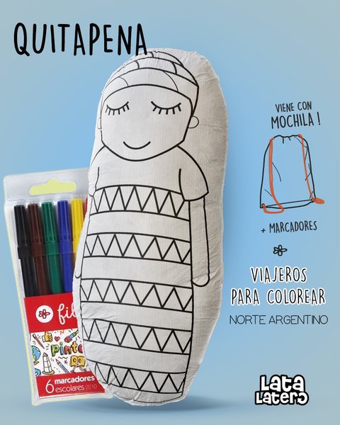 Peluche pintable y lavables norte argentino