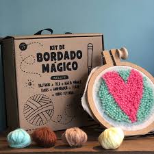 Kit de bordado chico corazon