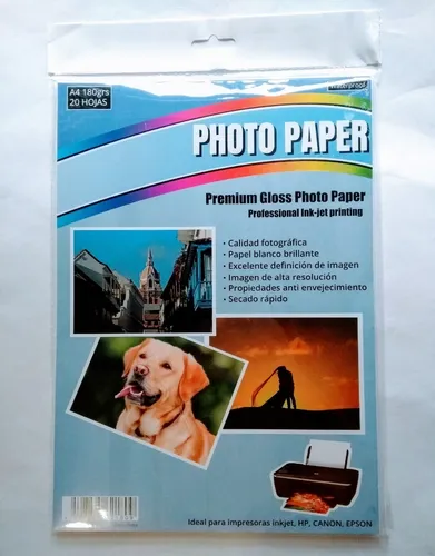 Papel especial glossy a4 150 grs 20h 16517
