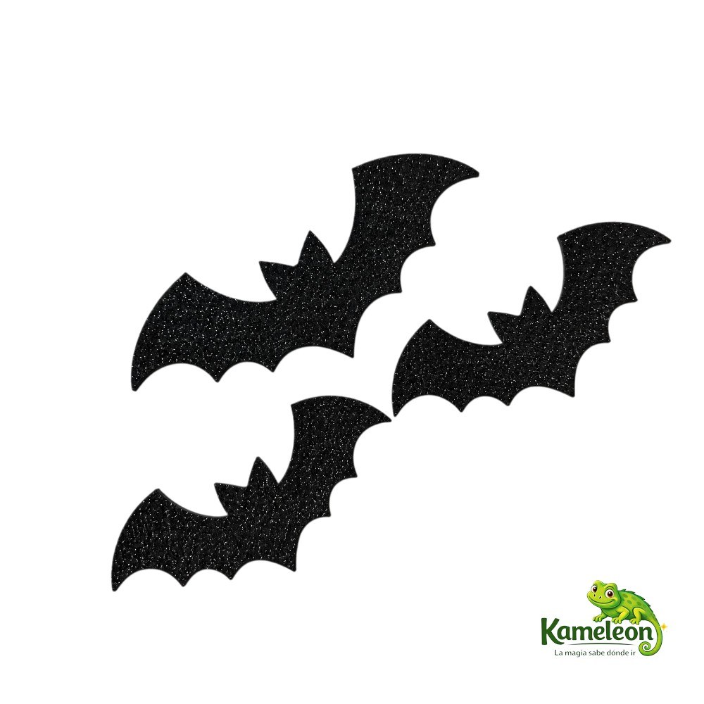 Murcielagos goma eva con brillos