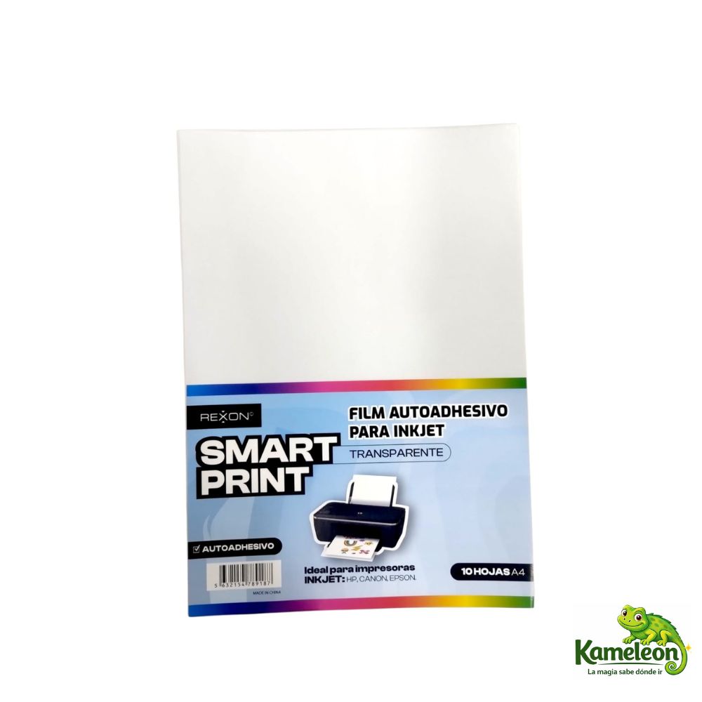 Papel rexon film autoadhesivas para sticker holografico transparente