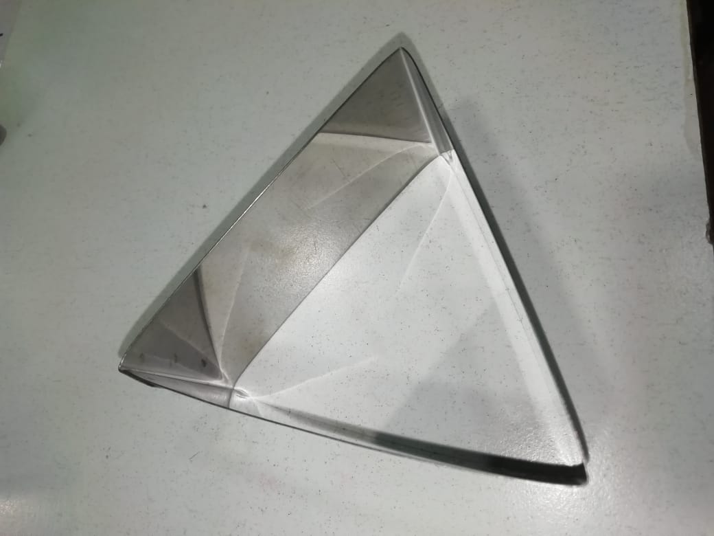 Molde p/vela triangulo 10 x 5
