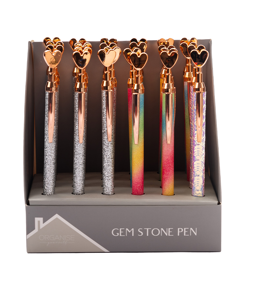 Boligrafo multipaper retractil con corazon 