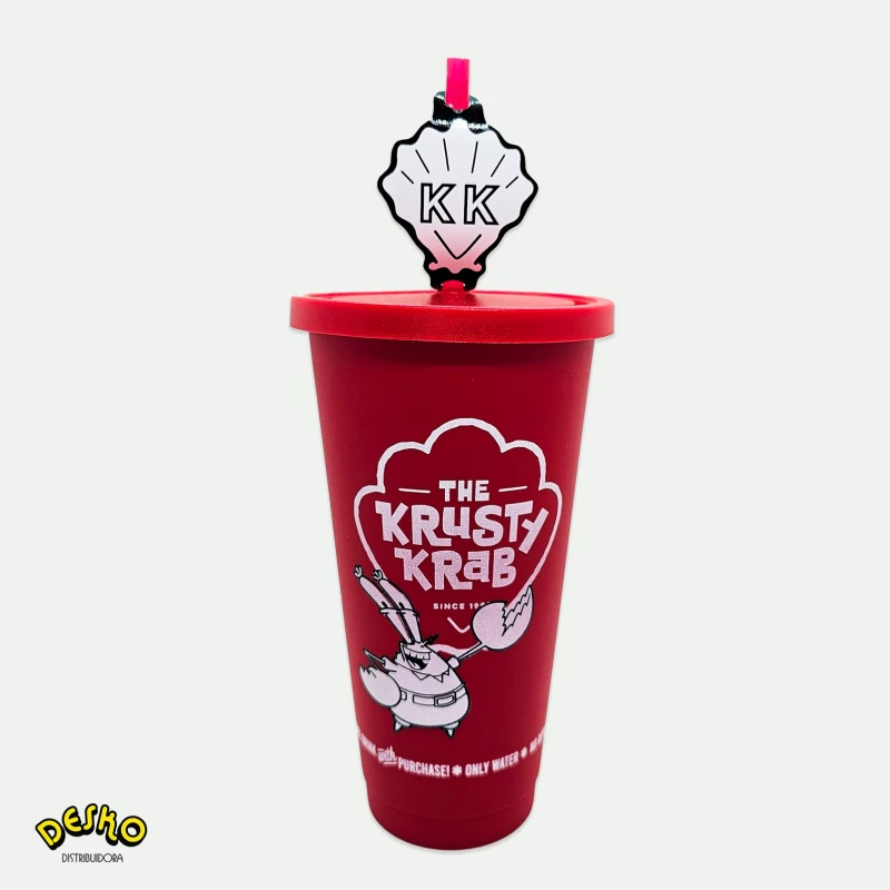 Vaso plastico el crustaceo cascarudo 