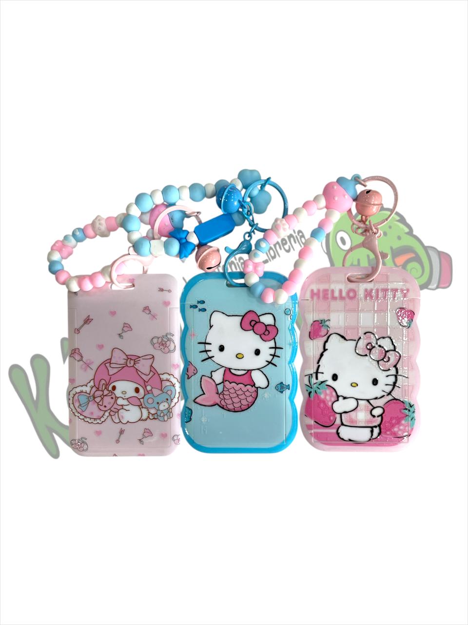 Llavero portasube sanrio: kitty y my melody
