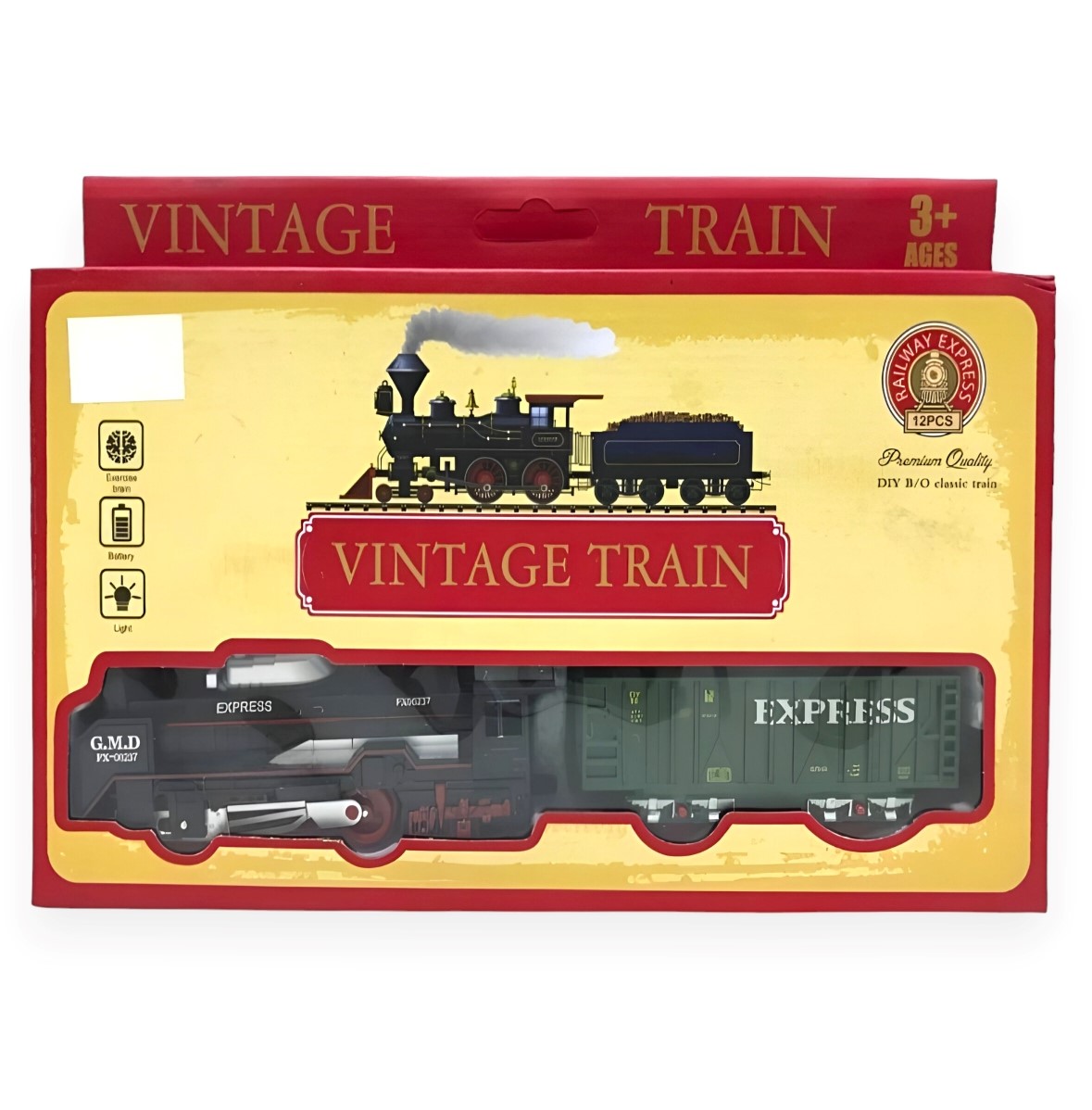 Pista de tren vintage train