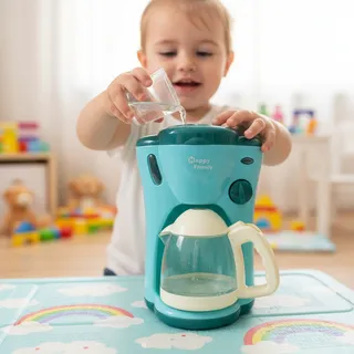 Cafetera filtro happy house a pilas