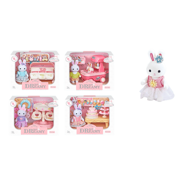 Conejito con accesorios