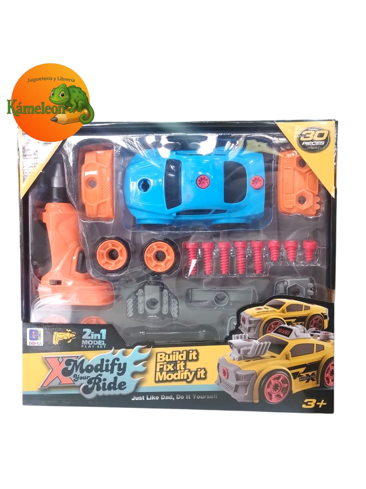 Auto desarmable mustang azul