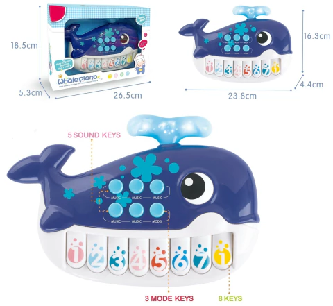 Piano ballena whale