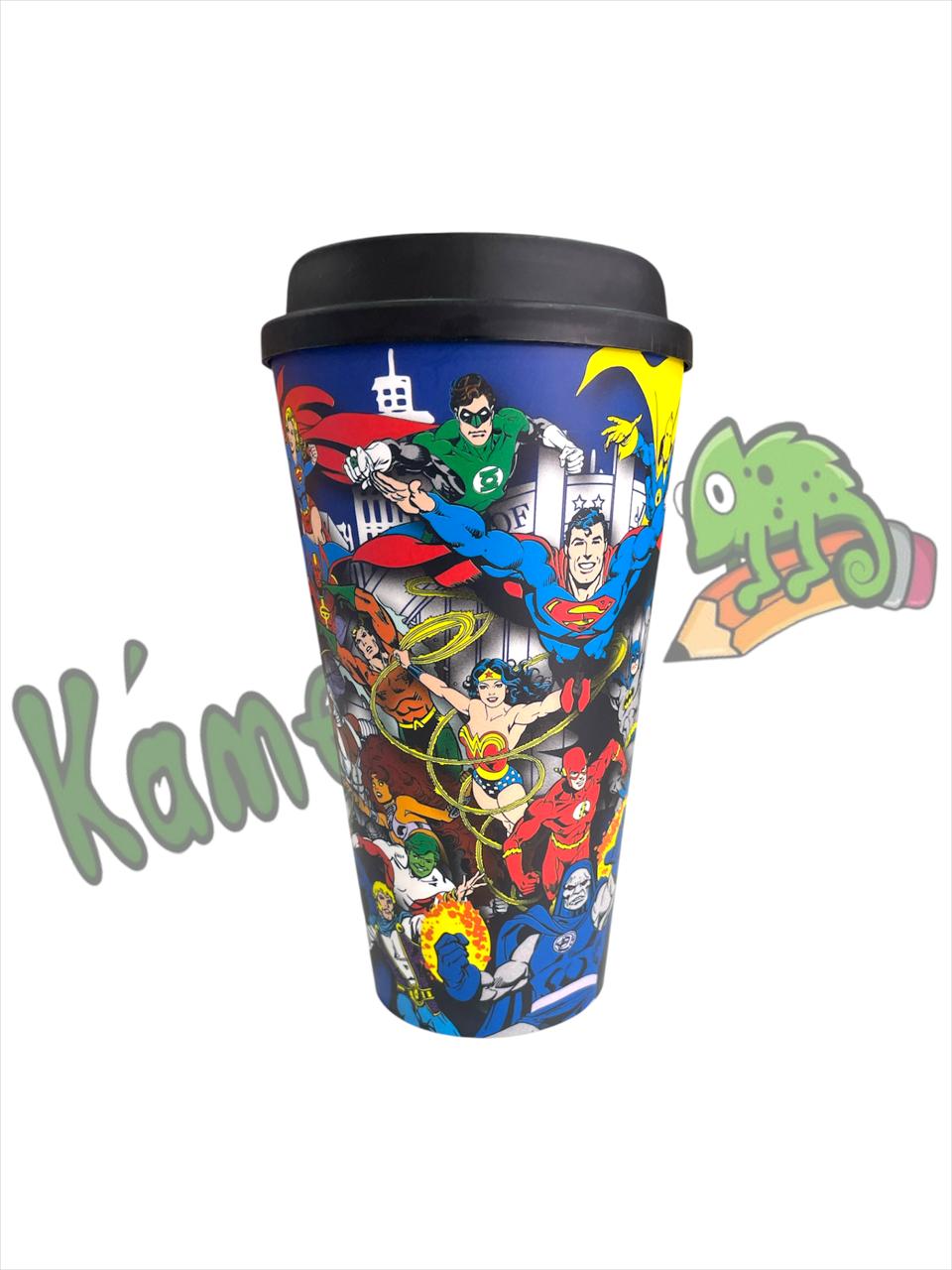 Vaso plastico dc: la liga de la justicia