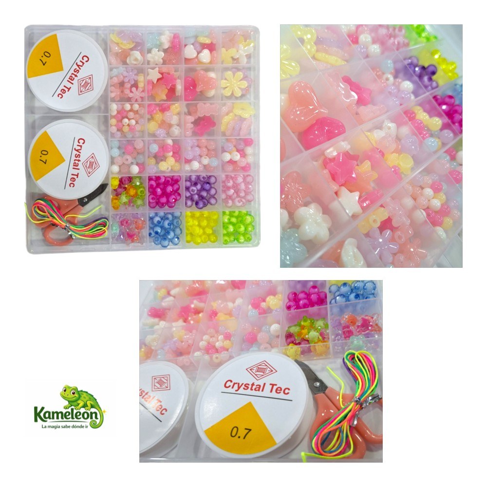 SET PARA CREAR PULSERAS DE MOSTASILLAS CON 26 COMPARTIMIENTOS