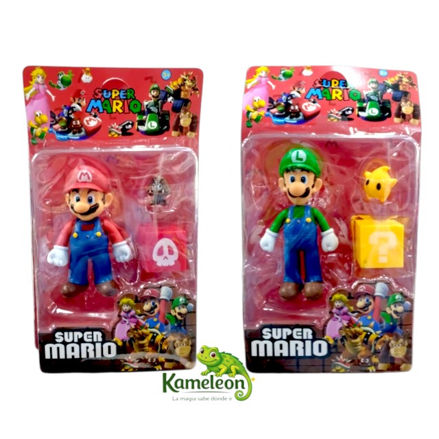 Muñeco Super Mario con cubo