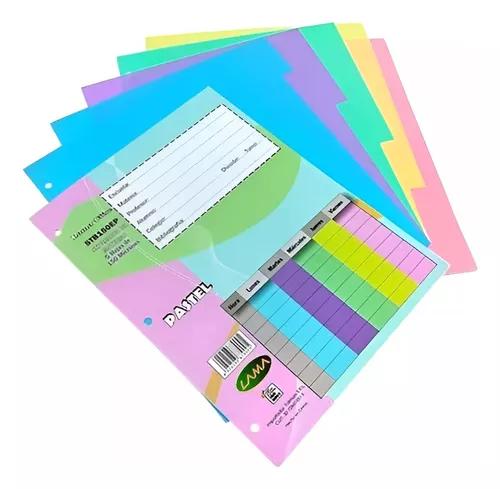 Separadores lama n3 5 posiciones pastel