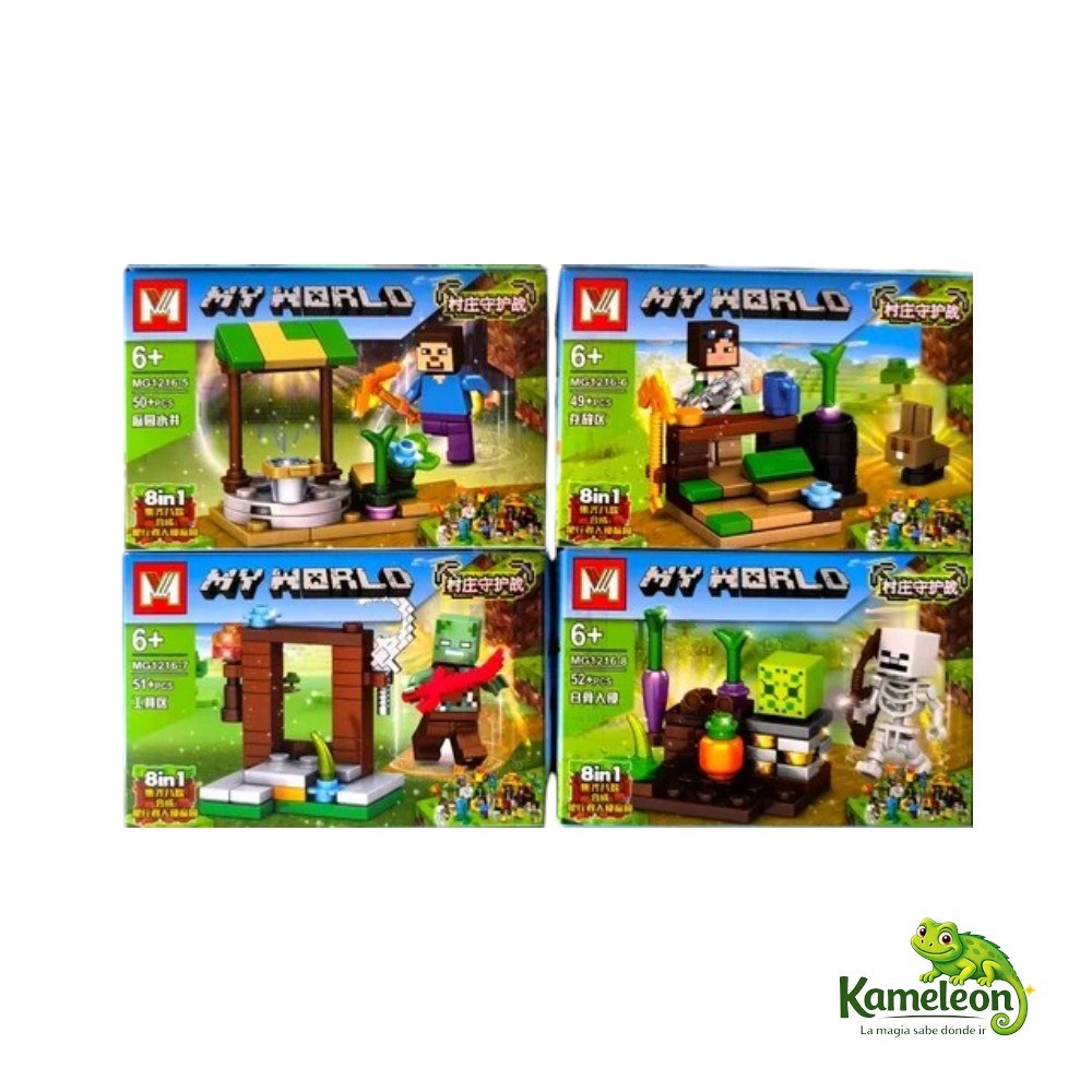 Set de bloques tipo lego minecraft