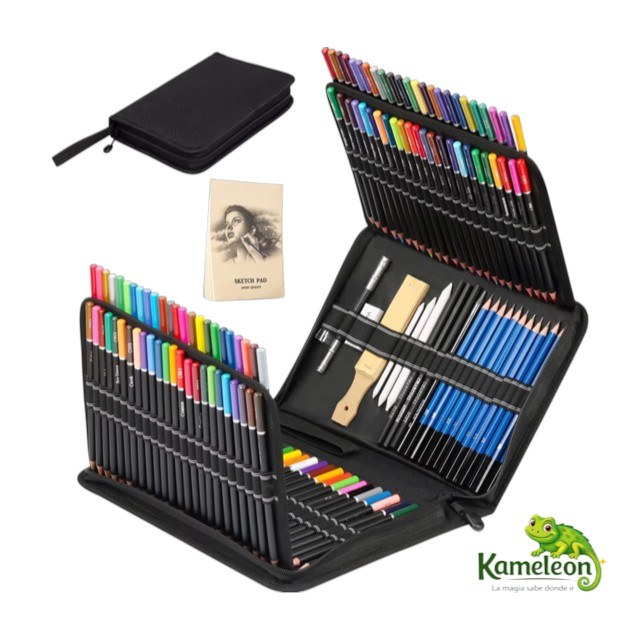 Set de lapices de colores con cierre