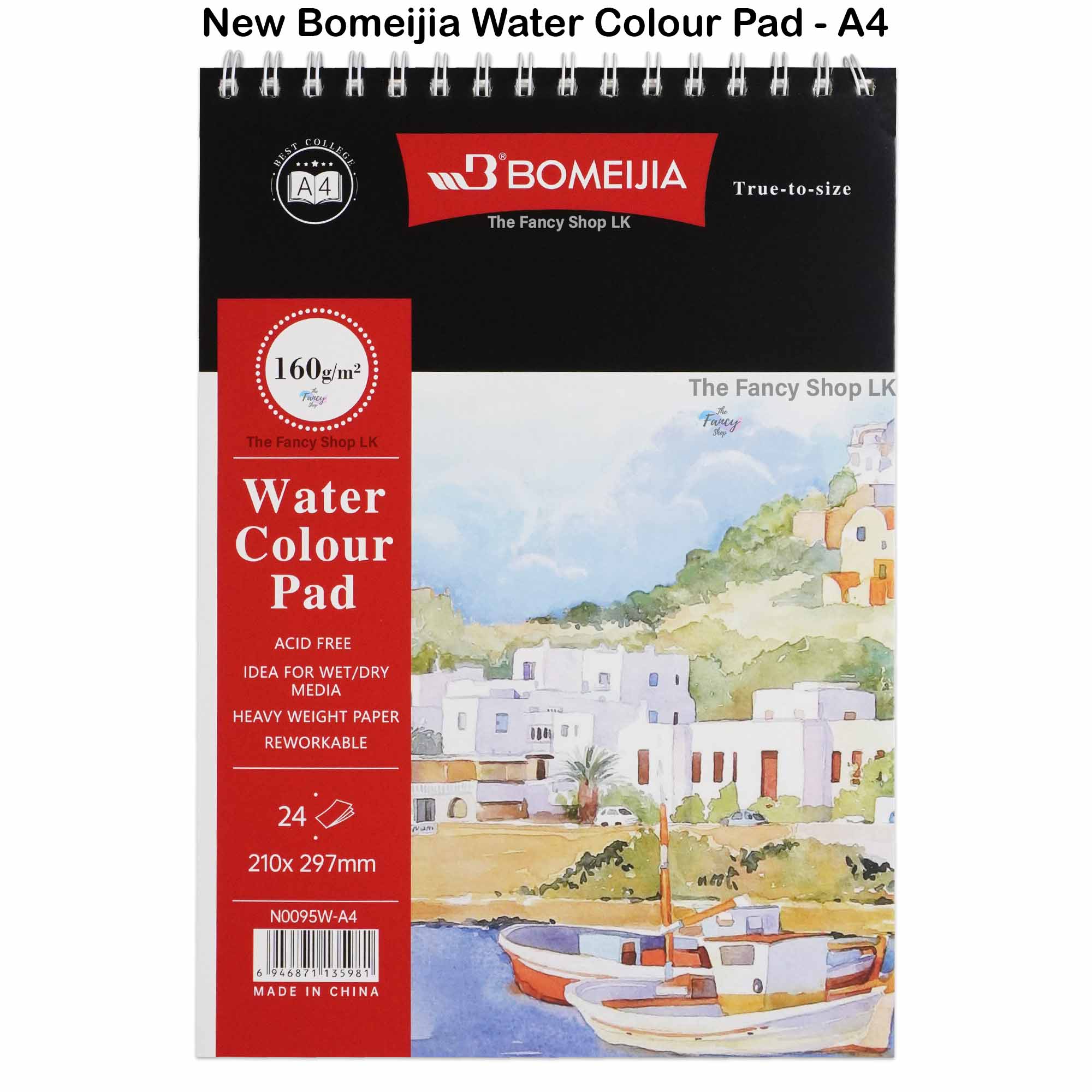 Block  para dibujo a4espiral 24hj 160gr.  210x297mm